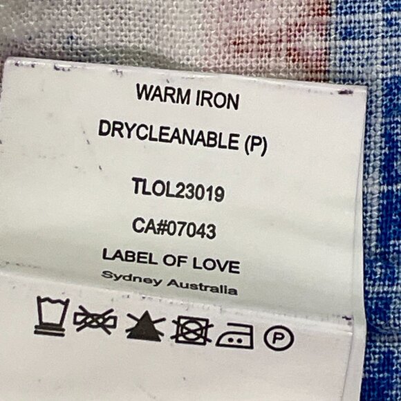 ANTHROPOLOGIE +Label of Love "Portofino" Maxi Sundress Floral White/Blue Women M - Picture 13 of 13